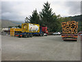 NN3230 : Lorries at Green Welly Stop, Tyndrum by Hugh Venables