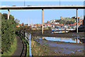 NZ8910 : Approaching Whitby by footpath by Pauline E