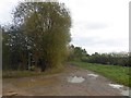 SK9994 : Southmoor Lane a muddy footpath by Steve  Fareham