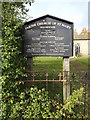 TM0562 : St.Mary's Church sign by Geographer