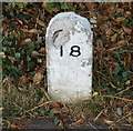 SK6012 : Stone marker near Junction Lock by Mat Fascione