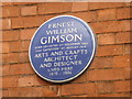 SK5903 : Blue Plaque for Ernest William Gimson by Bob Harvey