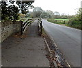 ST9268 : Gated western end of a walkway to Lacock Bridge by Jaggery