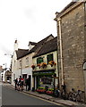 ST9387 : Cycles and cyclists outside a Malmesbury bistro by Jaggery