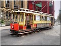 SJ8398 : Vintage Tram in Albert Square by David Dixon