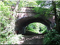 SK8633 : Railway bridge on the dismantled railway line near Denton by William Fairbrother