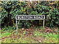 TM1582 : Burston Road sign by Geographer