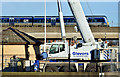 J3474 : Road crane, Queen's Quay, Belfast (November 2014) by Albert Bridge