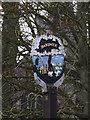 TL3758 : Hardwick Village sign by Geographer