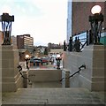 SJ8990 : View from top of the Plaza Steps by Gerald England