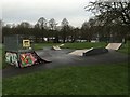 SJ8544 : Lyme Valley Park: BMX/skate park by Jonathan Hutchins