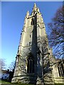 TF1444 : The spire St Andrew's Church Heckington by Richard Hoare