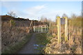 SJ8147 : Silverdale Country Park: entrance at north corner by Jonathan Hutchins