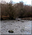 SN9804 : Confluence of the Afon Cynon and Cwm Ynysmintan, Penywaun by Jaggery