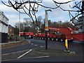 SJ8546 : Newcastle-under-Lyme: escorted heavy load passes through Nelson Place by Jonathan Hutchins