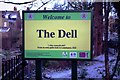 SP3166 : The Dell sign, Warwick Terrace, Royal Leamington Spa by P L Chadwick