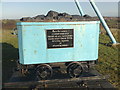 SJ8148 : Apedale Country Park: coal tub memorial by Jonathan Hutchins