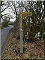 TL6003 : Footpath sign off Fingrith Hall Lane by Geographer