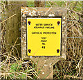 J3763 : Cathodic protection marker post, Killinure near Carryduff (February 2015) by Albert Bridge