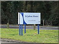 TM1077 : St.Johns House sign by Geographer