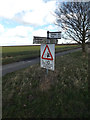 TM0678 : Roadsign on Wash Lane by Geographer