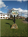 TM0477 : Redgrave Village sign by Geographer