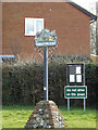 TM0276 : Hinderclay Village Sign & Notice Board by Geographer