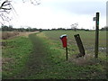 TM3868 : Footpath Sign And Dog Waste Bin by Keith Evans