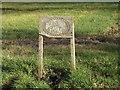 TM3071 : Boats Hall Farm sign by Geographer