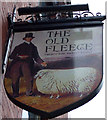 SJ9698 : Sign for the Old Fleece, Stalybridge by JThomas