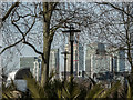 TQ3878 : Canary Wharf from, Island Gardens, London E14 by Christine Matthews