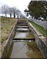 SP8365 : Sywell Reservoir - Overflow Cascade (1) Top by Rob Farrow