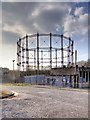 SD8436 : Brierfield Gasometer by David Dixon