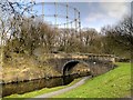 SD8436 : Leeds and Liverpool Canal, Clogger Bridge and Brierfield gasworks by David Dixon