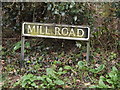 TM2587 : Mill Road sign by Geographer