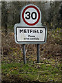 TM2980 : Metfield Village Name sign by Geographer