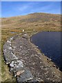 SN7987 : Llyn Llygad Rheidol dam by Rudi Winter