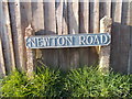 SY9499 : Sturminster Marshall: a Newton Road sign by Chris Downer