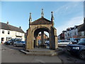 ST4801 : Beaminster: Julia the market cross by Chris Downer