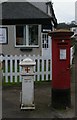 TQ4563 : Post box and Coal Tax Post, Green Street Green by Christopher Hilton