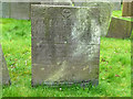 SK6929 : Hickling Churchyard - Belvoir Angel headstone by Alan Murray-Rust