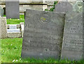 SK6929 : Hickling Churchyard - Belvoir Angel headstone by Alan Murray-Rust