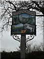 TM0669 : Finningham Village sign by Geographer