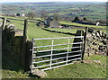 SE0226 : Gate between a field and moorland by Humphrey Bolton