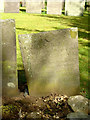 SK7020 : Belvoir Angel headstone, Saxelbye Churchyard by Alan Murray-Rust