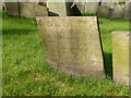 SK6926 : Belvoir Angel headstone, Nether Broughton Churchyard by Alan Murray-Rust