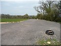 TL2403 : Farmland with hardstanding, off Hawkshead Road by Christine Johnstone