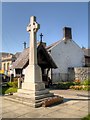 SH9477 : War Memorial and Lych Gate, St Michael's Churchyard by David Dixon