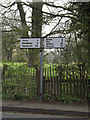 TM1473 : Roadsign on the B1117 Hoxne Road by Geographer