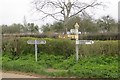 ST5635 : Road sign, Lottisham by Richard Webb